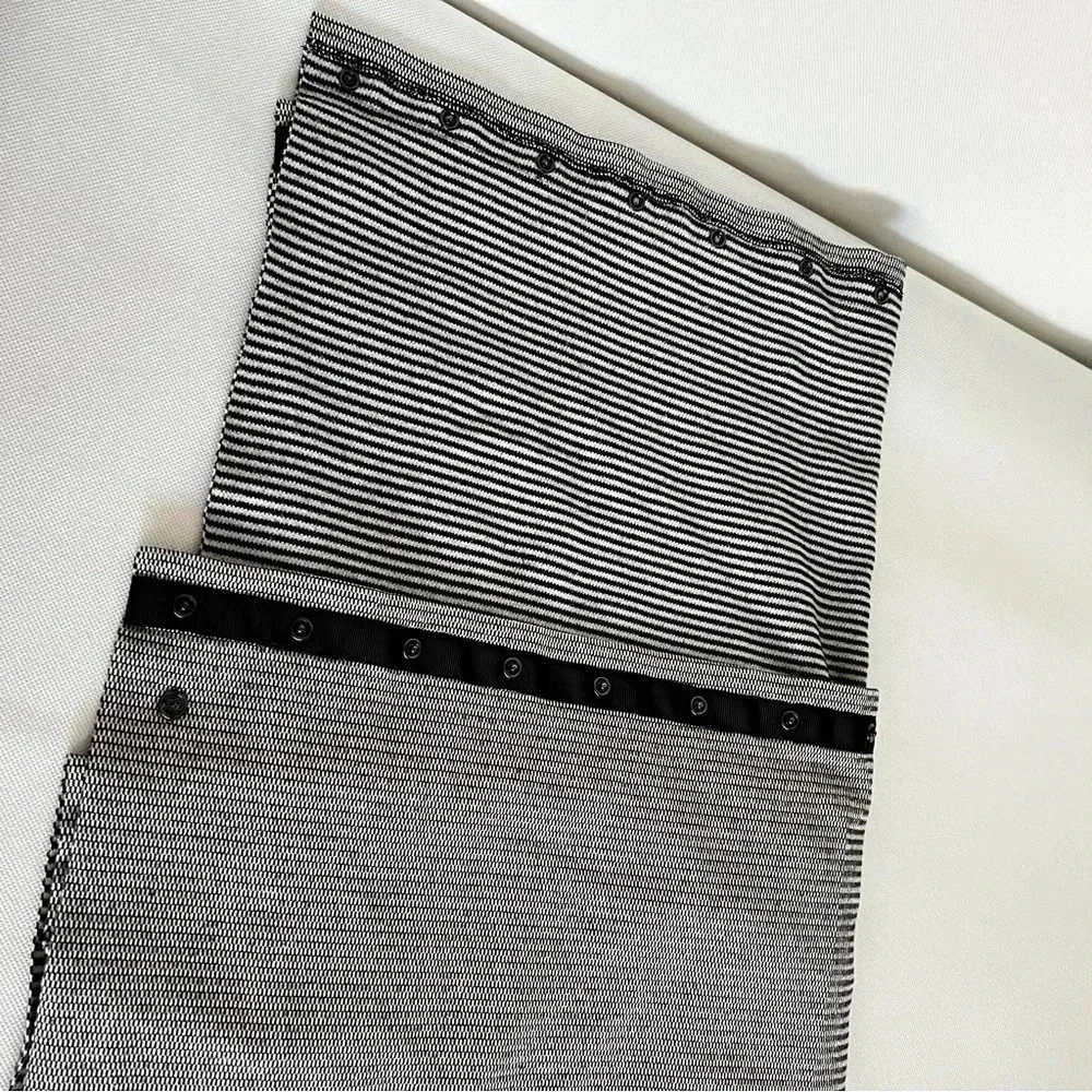 Lululemon Vinyasa Scarf Rulu Mini Check Pique White Heathered Black Reversible